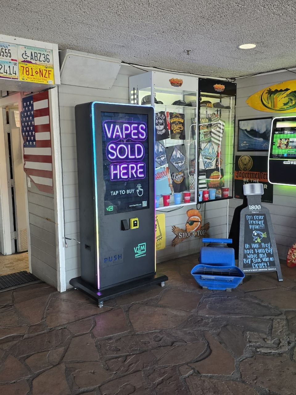 AZ Vape Vending Machine at Kokomo's Beach Club, Lake Havasu City